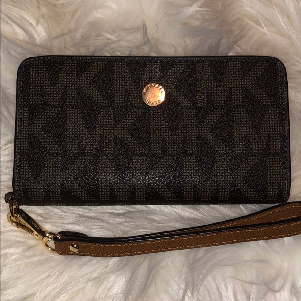 Brown Monogram Michael Kors wallet